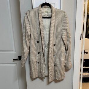 Rag & Bone Beige Striped Jacket